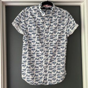 Superdry Shirt Short sleeves Button up.Slim fit. Palm trees